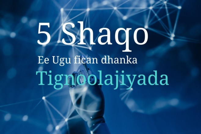 5 Shaqo Ee Ugu Fiican Dhanka Tignoolajiyada