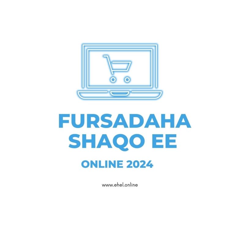 Fursadaha Shaqo Ee Online Ka(2024)