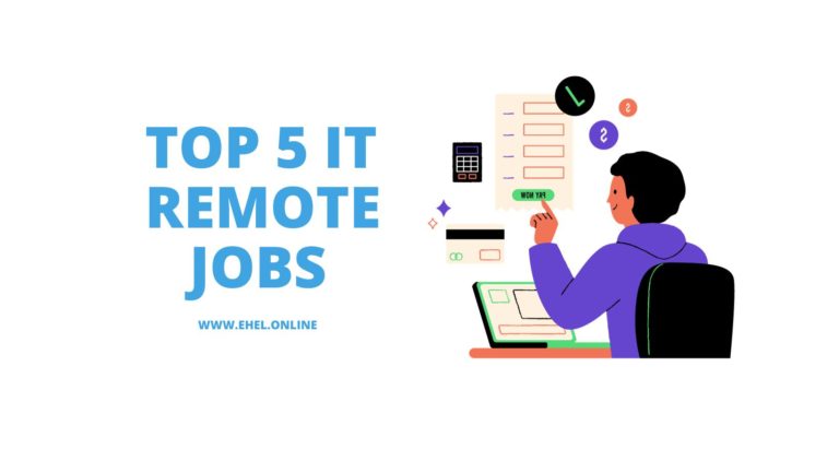 TOP 5 REMOTE IT JOBS IN 2024